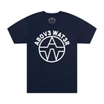 The Above Water T-shirt -Navy Blue w/White Colossal Logo