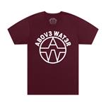 The Above Water T-Shirt - Maroon w/White Colossal Logo