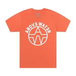 The Above Water T-Shirt - Coral w/White Colossal Logo